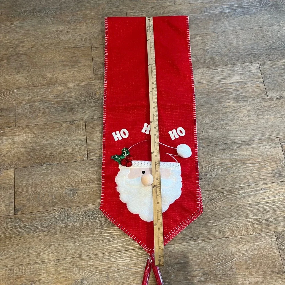 Christmas Table Runner Santa Claus‎ Ho Ho Ho Holiday Decoration Festive Decor